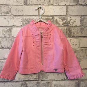 Guess Baby Girl’s Zip-Up Pleather Jacket 18 Months